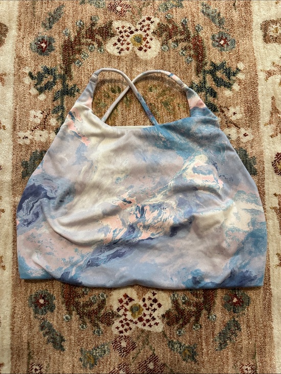 Victoria's Secret Handbags - Victoria's Secret open cross back pastel Blue and Pink Marble Tote